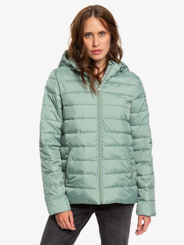 roxy, Rock Peak - Chaqueta acolchada impermeable para Mujer, LILY PAD (gjn0) 0 Rock Peak - Chaqueta acolchada impermeable para Mujer Verde ERJJK03250 Roxy