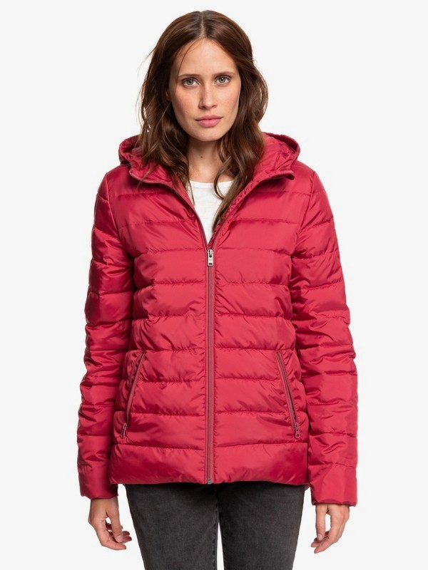 roxy, Rock Peak - Water Repellent Padded Jacket, DEEP CLARET (rqh0) 0 Rock Peak - Water Repellent Padded Jacket Red ERJJK03250 Roxy