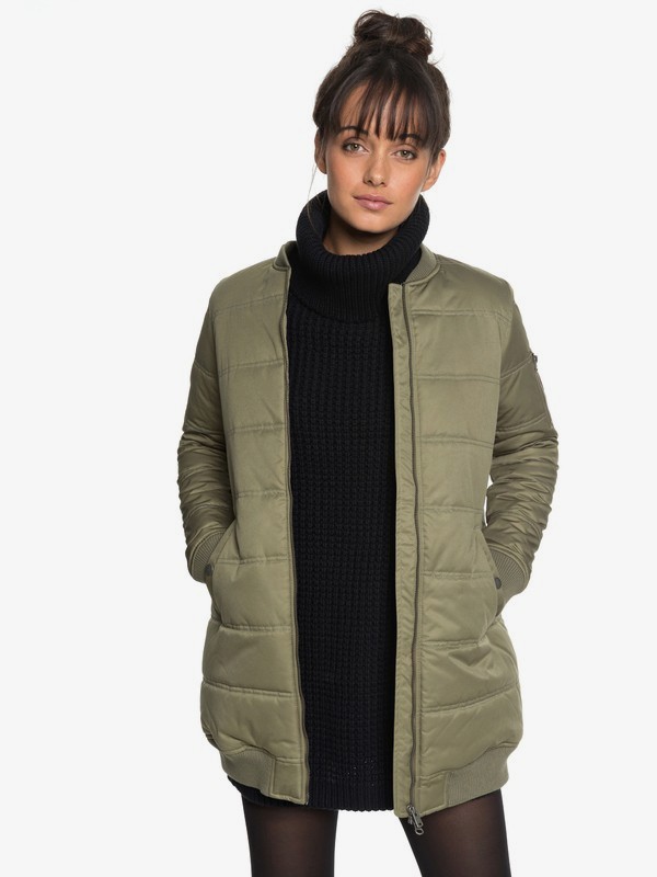 roxy, Куртка Fade Out, BURNT OLIVE (gpz0) 0 Куртка Fade Out Зеленый ERJJK03255 Roxy