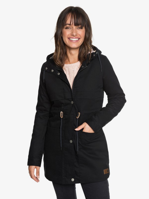 roxy, Sea Dance - Hooded Parka for Women, ANTHRACITE (kvj0) 0 Sea Dance - Hooded Parka for Women Black ERJJK03267 Roxy