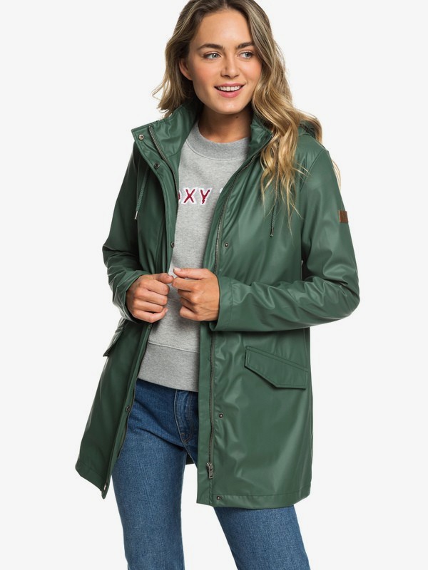 roxy, Early Morning - Wasserabweisender Regenmantel für Frauen, DUCK GREEN (gpl0) 0 Early Morning - Wasserabweisender Regenmantel für Frauen Grün ERJJK03277 Roxy