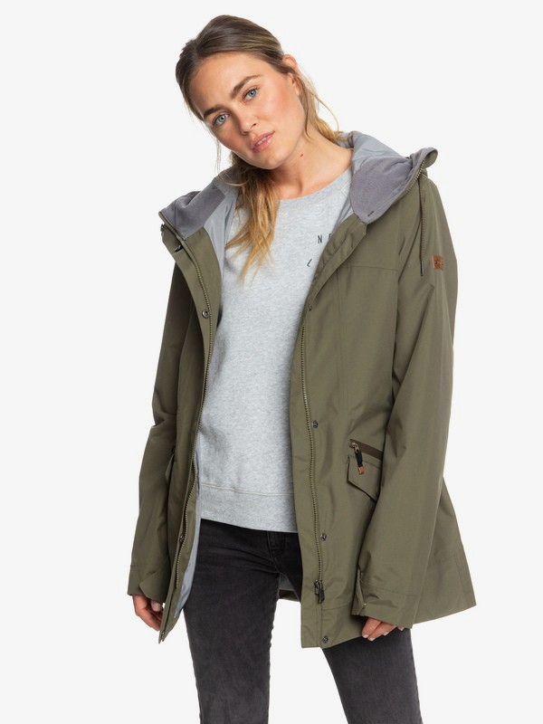 roxy, Stellar SpinDye® Waterproof Longline Hooded Jacket, IVY GREEN (crb0) 0 Stellar SpinDye® Waterproof Longline Hooded Jacket Brown ERJJK03284 Roxy