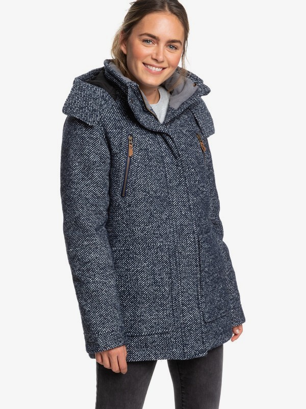 roxy, Dawn Technical Insulated Hooded Coat, MEDIEVAL BLUE (bte0) 0 Dawn Technical Insulated Hooded Coat Blue ERJJK03295 Roxy