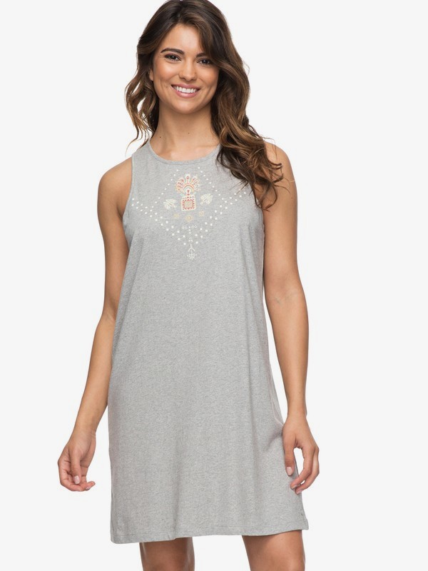 roxy, Sedona Tank Dress, HERITAGE HEATHER (sgrh) 0 Sedona Tank Dress Grey ERJKD03182 Roxy