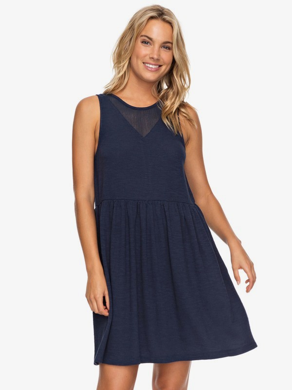 roxy, Tucson Tank Dress, DRESS BLUES (btk0) 0 Tucson Tank Dress Blue ERJKD03183 Roxy