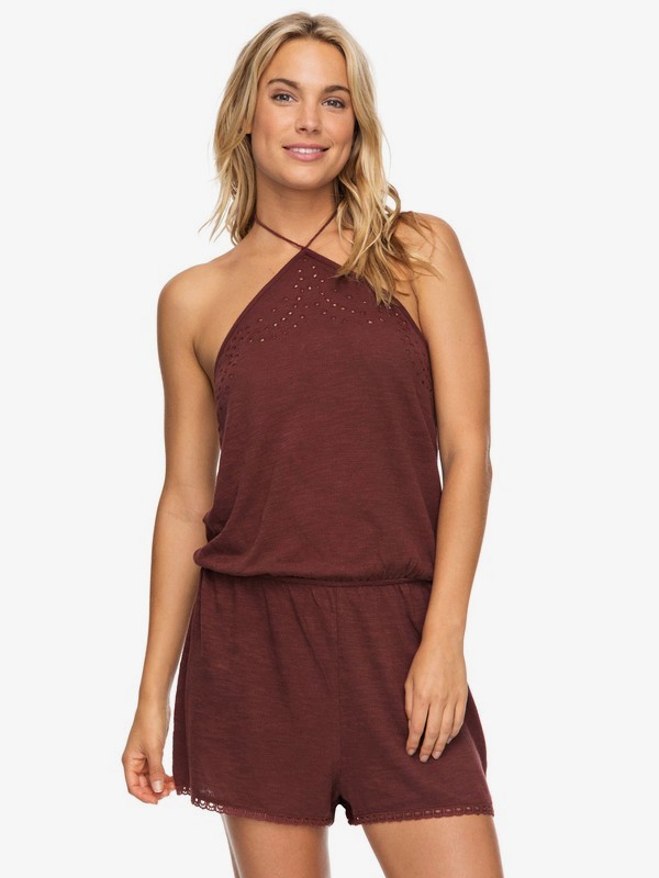 roxy, Round Rock Halter Romper, ANDORA (rsd0) 0 Round Rock Halter Romper Red ERJKD03185 Roxy