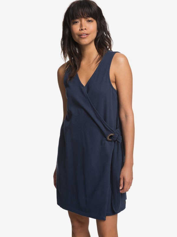 roxy, Rhythm Of Luck Sleeveless Dress, DRESS BLUES (btk0) 0 Rhythm Of Luck Sleeveless Dress Blue ERJKD03207 Roxy