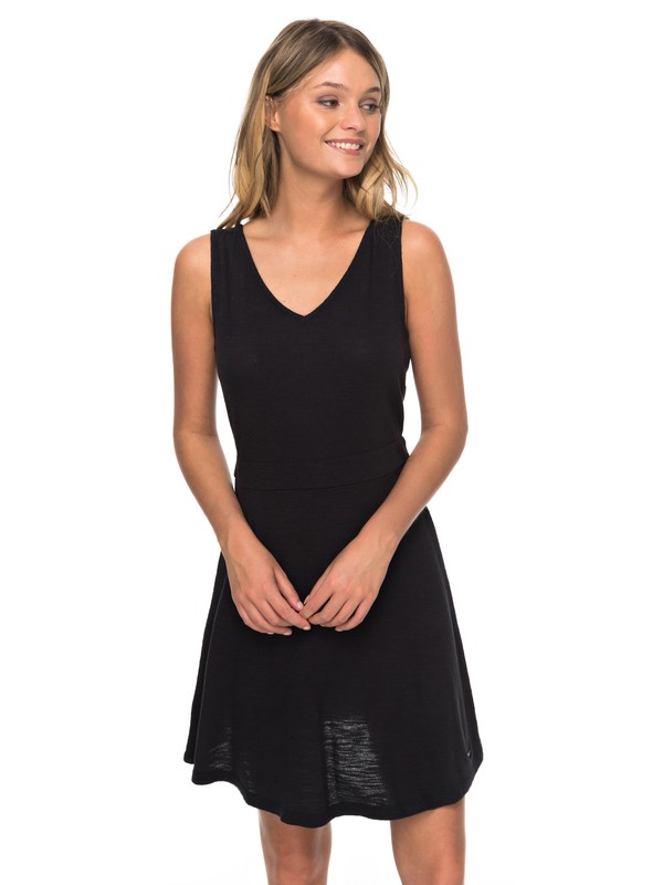 roxy, Buying Time - Robe sans manches pour Femme, TRUE BLACK (kvj0) 0 Buying Time - Robe sans manches pour Femme Noir ERJKD03246 Roxy