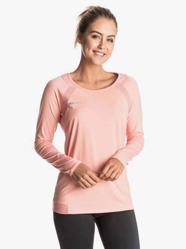 roxy, Risingrun - Top de fitness à manches longues, ORANGE CANDIED (mge0) 0 Risingrun - Top de fitness à manches longues Rose ERJKT03128 Roxy