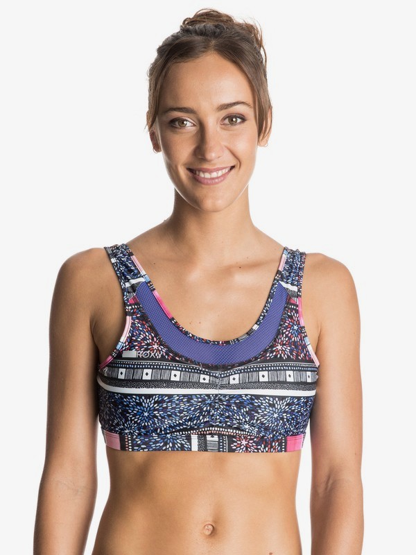 roxy, Lemonee Printed - Sujetador Deportivo, RUN FAST COMBO GRANATIA (mlr6) 0 Lemonee Printed - Sujetador Deportivo Rosa ERJKT03164 Roxy