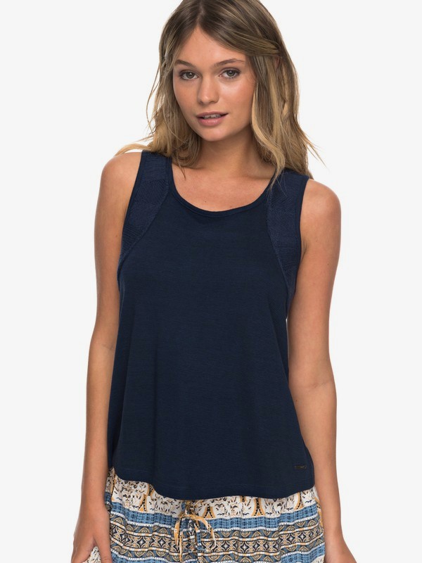 roxy, Last Minute Chance - Vest Top for Women, DRESS BLUES (btk0) 0 Last Minute Chance - Vest Top for Women Blue ERJKT03356 Roxy