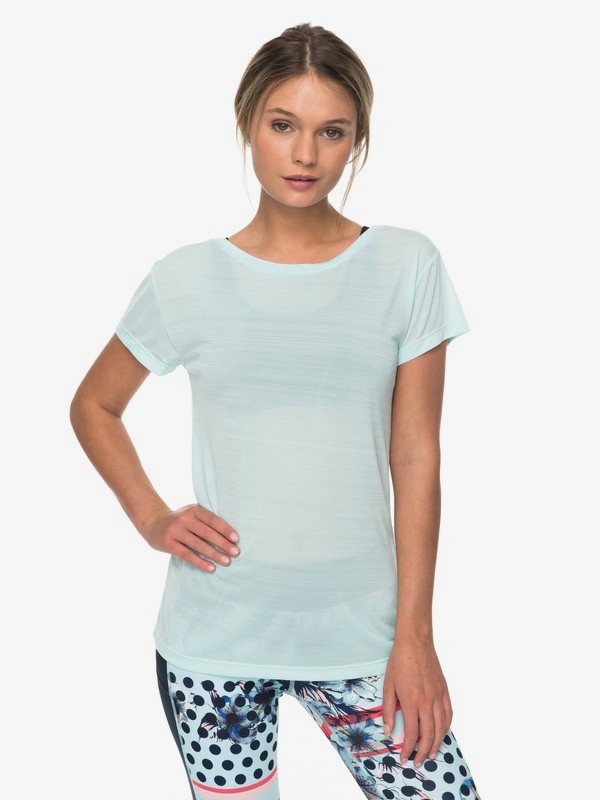 roxy, Dakota Dreaming - Technical T-Shirt for Women, BLUE LIGHT (bek0) 0 Dakota Dreaming - Technical T-Shirt for Women Blue ERJKT03390 Roxy
