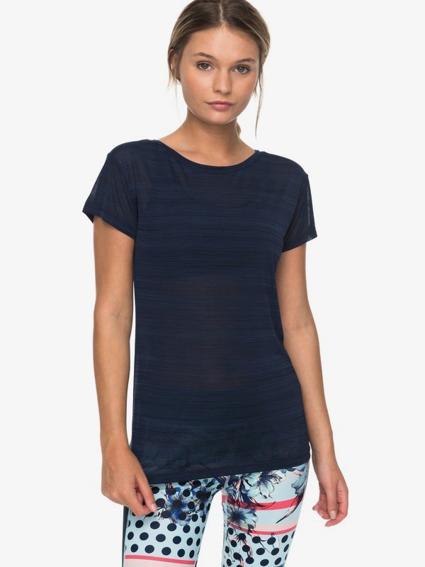 roxy, Dakota Dreaming - Technical T-Shirt for Women, DRESS BLUES (btk0) 0 Dakota Dreaming - Technical T-Shirt for Women Blue ERJKT03390 Roxy
