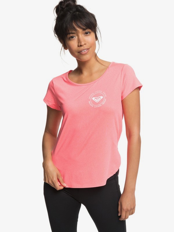 roxy, Take A Breath - Camiseta de diseño técnico para Mujer, ODALISCA (rlg0) 0 Take A Breath - Camiseta de diseño técnico para Mujer Rojo ERJKT03435 Roxy