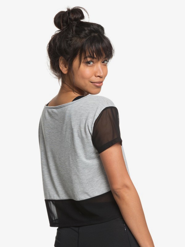 roxy, Meaning Of Soul - T-shirt de sport pour Femme, HERITAGE HEATHER (sgrh) 0 Meaning Of Soul - T-shirt de sport pour Femme Gris ERJKT03440 Roxy