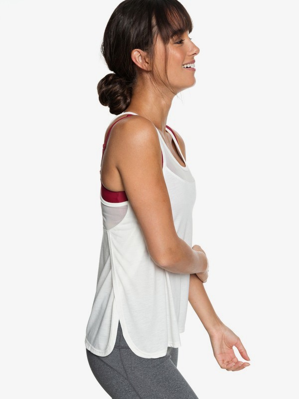 roxy, Meaning Of Soul - Camiseta sin mangas de diseño técnico para Mujer, MARSHMALLOW (wbt0) 0 Meaning Of Soul - Camiseta sin mangas de diseño técnico para Mujer Blanco ERJKT03441 Roxy
