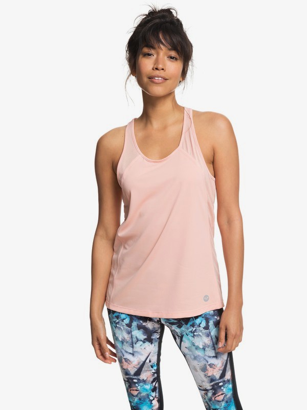 roxy, Live Forever - Technical Vest Top for Women, CORAL CLOUD (mfn0) 0 Live Forever - Technical Vest Top for Women Pink ERJKT03444 Roxy