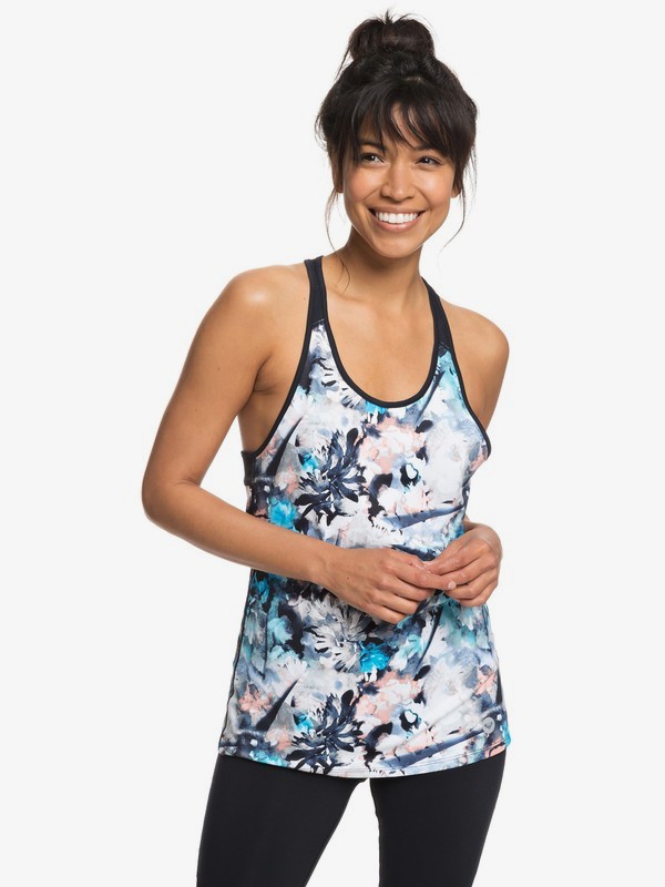 roxy, Be You - Technische Vest Top voor Dames, BACHELOR BUTTON WATER OF LOVE (bgz6) 0 Be You - Technische Vest Top voor Dames Blue ERJKT03445 Roxy
