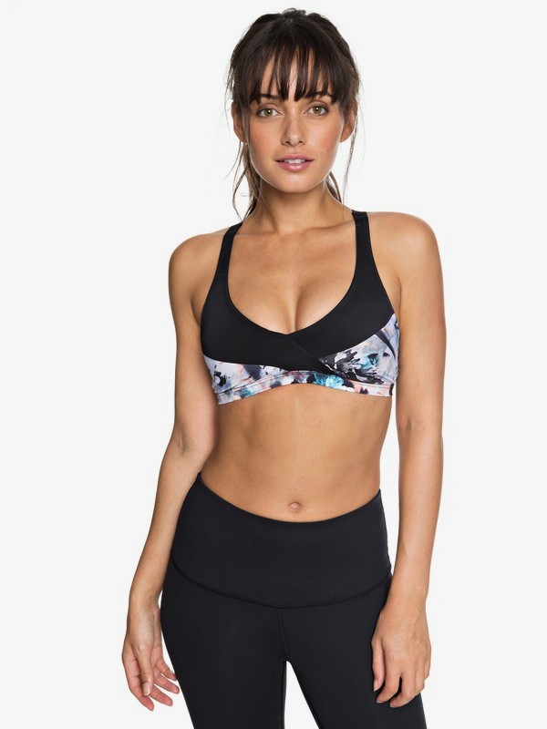 roxy, Next To You - Brassière de sport pour Femme, BACHELOR BUTTON WATER OF LOVE (bgz6) 0 Next To You - Brassière de sport pour Femme Bleu ERJKT03449 Roxy
