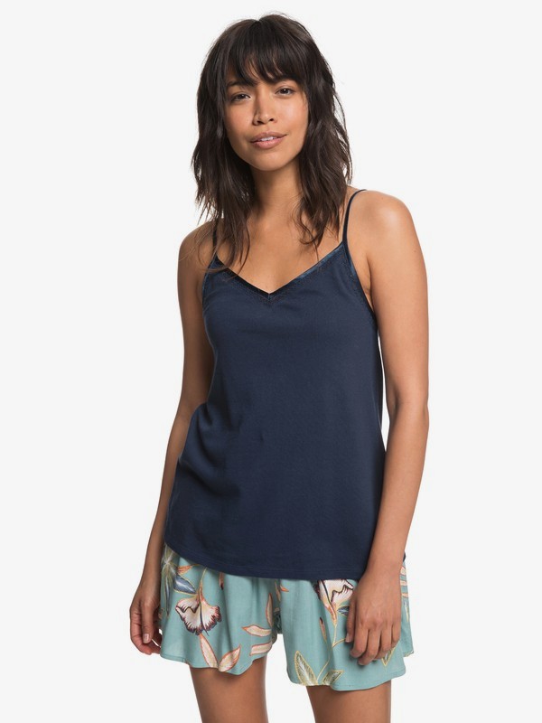 roxy, Minimal Path Cami Top, DRESS BLUES (btk0) 0 Minimal Path Cami Top Blue ERJKT03461 Roxy