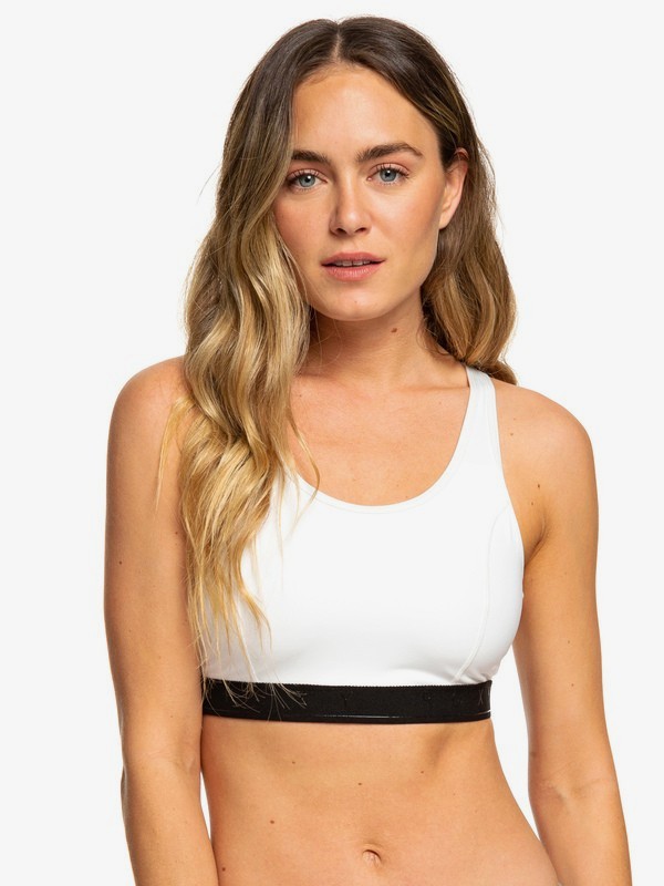 roxy, Stay Motivated - Sport-BH für Frauen, MARSHMALLOW (wbt0) 0 Stay Motivated - Sport-BH für Frauen Weiss ERJKT03478 Roxy