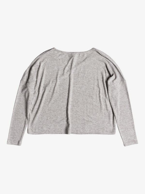 roxy, Your Time Long Sleeve Top, HERITAGE HEATHER (sgrh) 0 Your Time Long Sleeve Top Grey ERJKT03487 Roxy