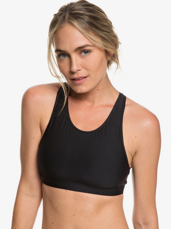 roxy, Lets Dance - Brassière de sport pour Femme, TRUE BLACK (kvj0) 0 Lets Dance - Brassière de sport pour Femme Noir ERJKT03502 Roxy