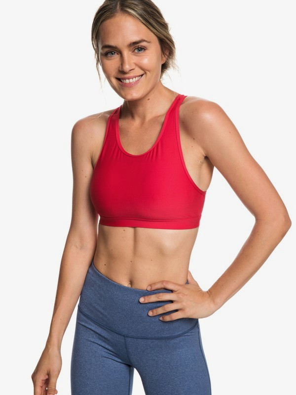 roxy, Lets Dance - Brassière de sport pour Femme, BARBERRY (mpt0) 0 Lets Dance - Brassière de sport pour Femme Rose ERJKT03502 Roxy