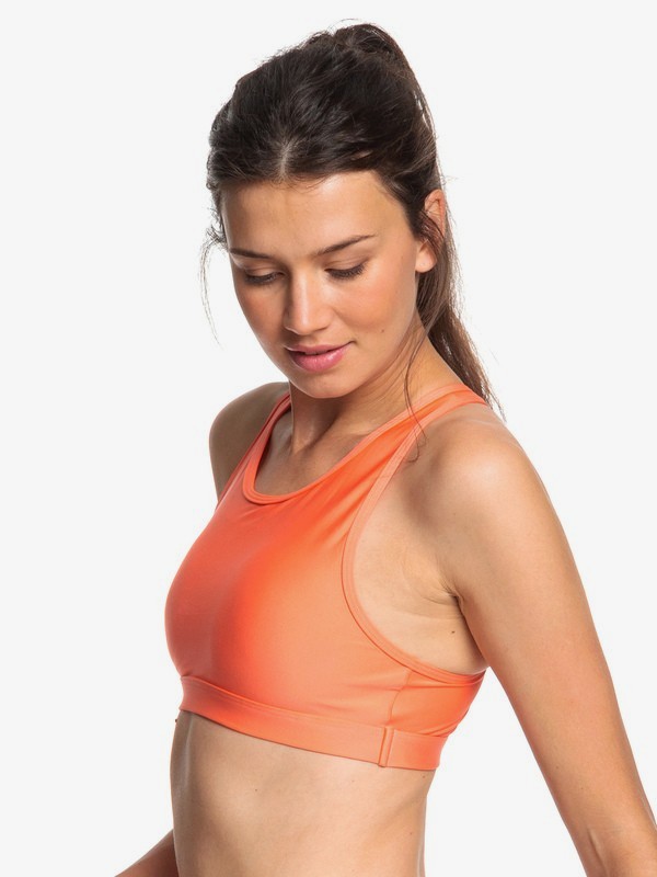 roxy, Lets Dance - Brassière de sport pour Femme, ROSARANCIO (mhf0) 0 Lets Dance - Brassière de sport pour Femme Rose ERJKT03570 Roxy