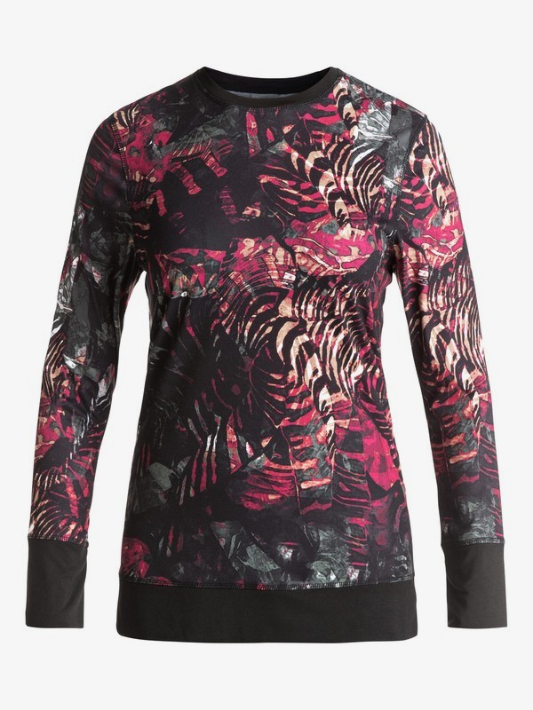 roxy, Daybreak Technical Long Sleeve Base Layer, FOUR LEAF CLOVER_ZEBRATREE (gph3) 0 Daybreak Technical Long Sleeve Base Layer Green ERJLW03000 Roxy