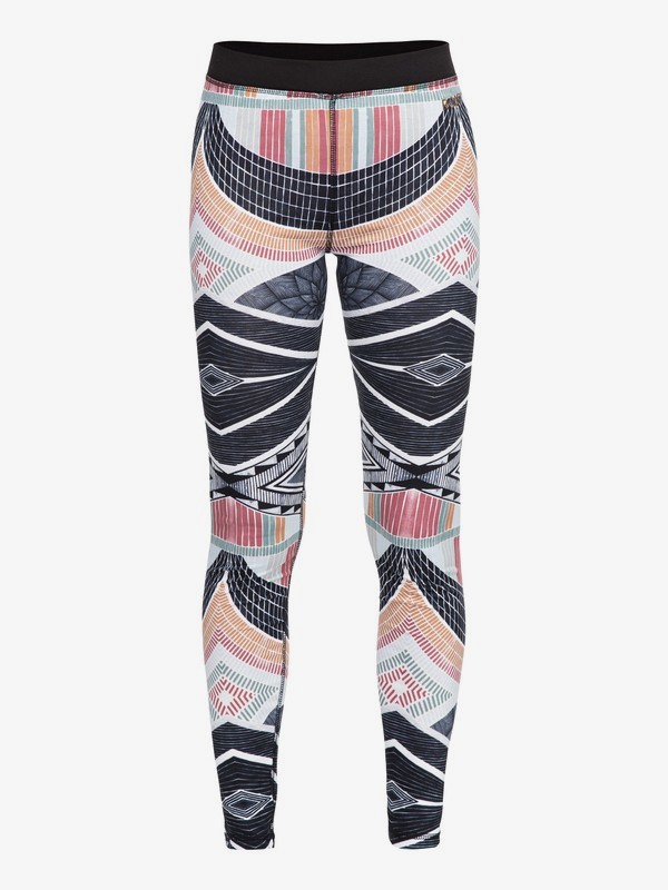 roxy, Daybreak Bottom Technical Base Layer Leggings, TRUE BLACK_POP SNOW LINES (kvj7) 0 Daybreak Bottom Technical Base Layer Leggings Black ERJLW03001 Roxy