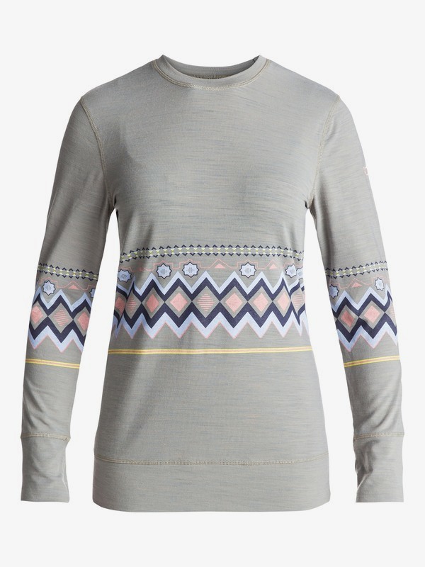roxy, Daybreak Premium - Top técnico primera capa de manga larga para Mujer, WARM HEATHER GREY (sjeh) 0 Daybreak Premium - Top técnico primera capa de manga larga para Mujer Gris ERJLW03002 Roxy