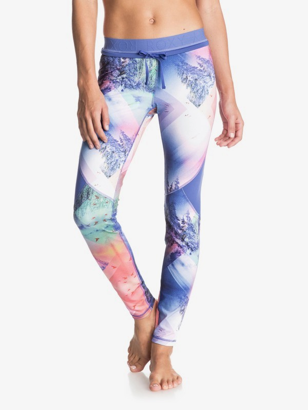 roxy, Keep It Warm - Pantalon de jogging, MYSTIC MOUNTAINS_BRIGHT WHITE (wbb6) 0 Keep It Warm - Pantalon de jogging Blanc ERJNP03044 Roxy