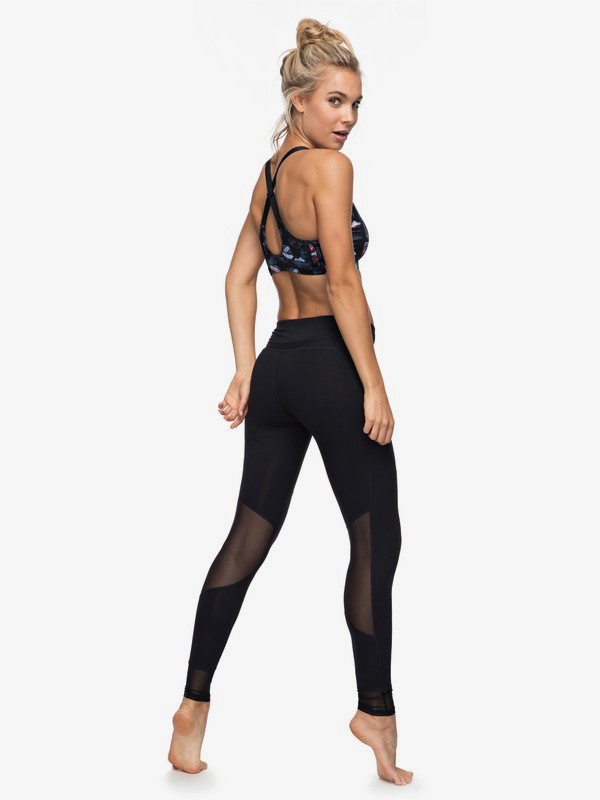 roxy, Hanakka - Legging de sport taille haute pour Femme, ANTHRACITE (kvj0) 0 Hanakka - Legging de sport taille haute pour Femme ERJNP03130 Roxy