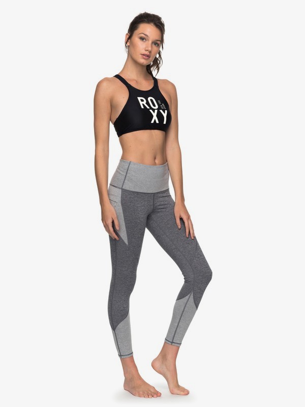 roxy, Crazy Lullaby Technical Leggings, CHARCOAL HEATHER (kpgh) 0 Crazy Lullaby Technical Leggings Black ERJNP03170 Roxy