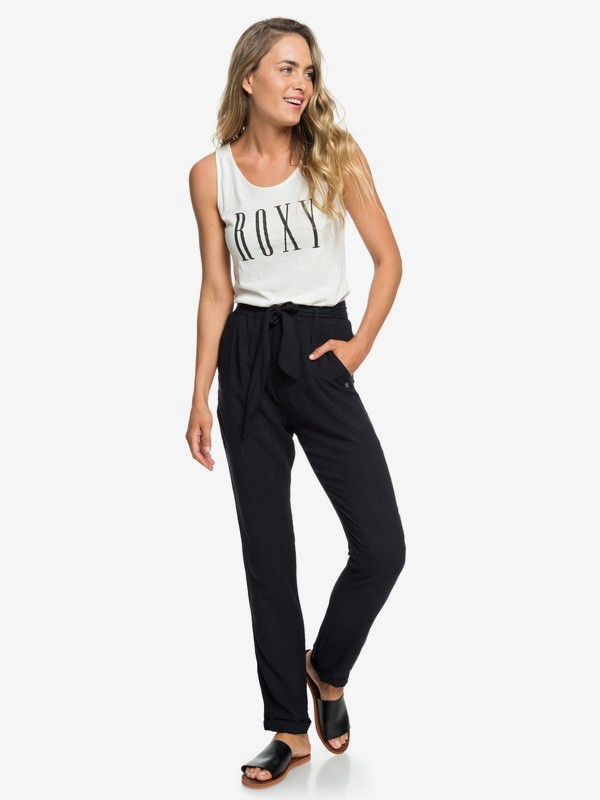 roxy, Poetic Mind Viscose Pants, TRUE BLACK (kvj0) 0 Poetic Mind Viscose Pants Black ERJNP03186 Roxy