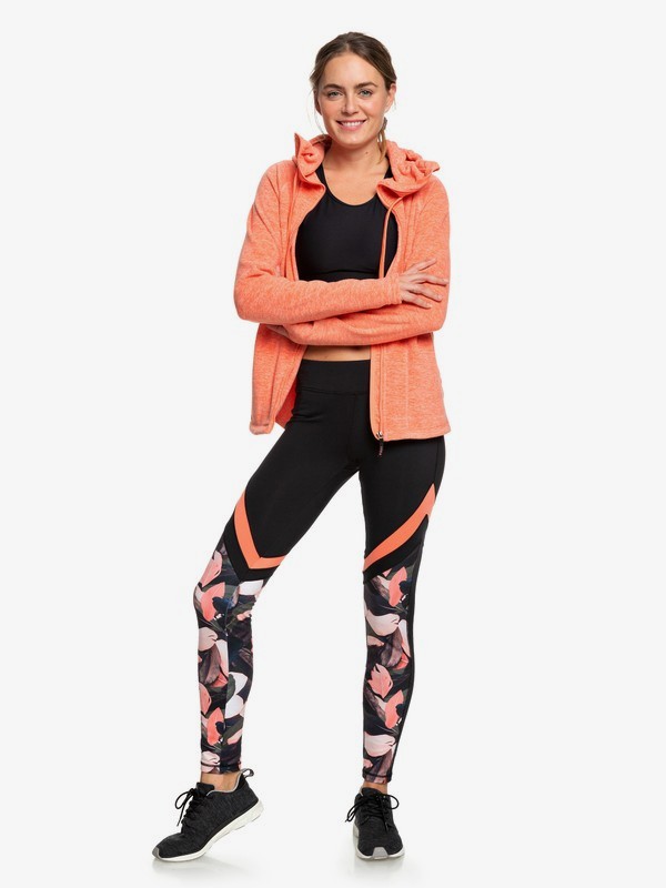 roxy, Lead By The Slopes - Legging technique pour Femme, LIVING CORAL PLUMES (mjl6) 0 Lead By The Slopes - Legging technique pour Femme Rose ERJNP03260 Roxy