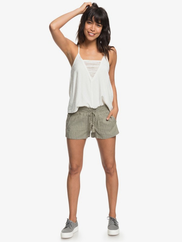 roxy, Oceanside Beach Shorts, BURNT OLIVE (gpz0) 0 Oceanside Beach Shorts Green ERJNS03174 Roxy