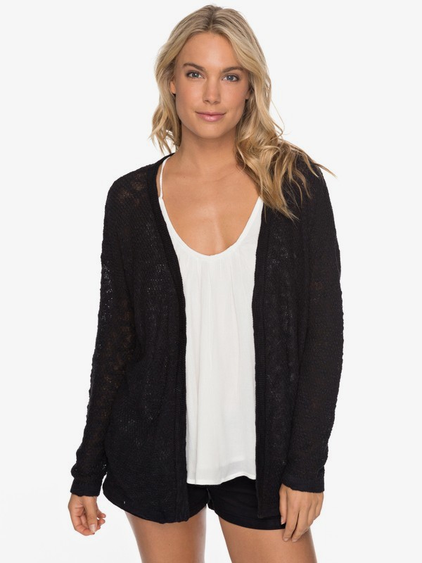 roxy, Livin Sunday Cardigan, ANTHRACITE (kvj0) 0 Livin Sunday Cardigan ERJSW03246 Roxy