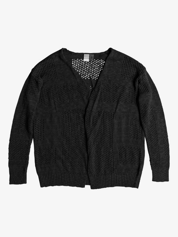 roxy, Summer Bliss Cardigan, TRUE BLACK (kvj0) 0 Summer Bliss Cardigan Black ERJSW03260 Roxy