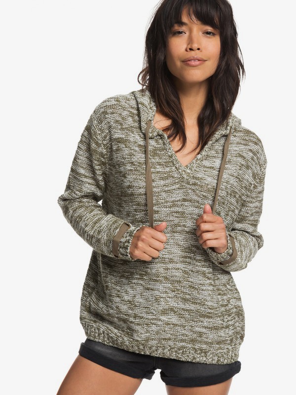 roxy, Military Tones Hoodie, BURNT OLIVE (gpz0) 0 Military Tones Hoodie Green ERJSW03282 Roxy