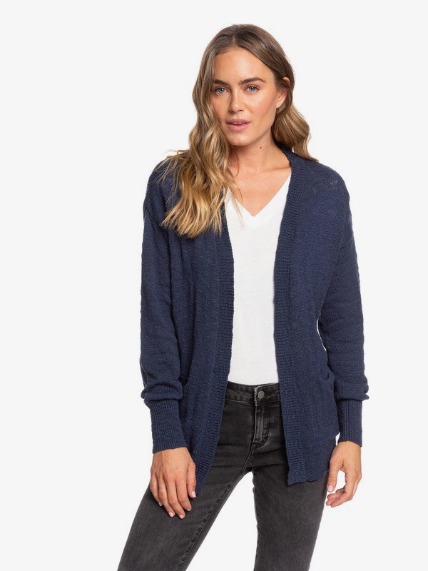 roxy, Valley Shades Cardigan, MOOD INDIGO (bsp0) 0 Valley Shades Cardigan Blue ERJSW03330 Roxy
