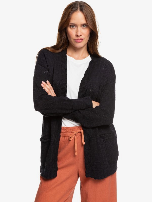 roxy, Valley Shades Cardigan, ANTHRACITE (kvj0) 0 Valley Shades Cardigan Black ERJSW03330 Roxy