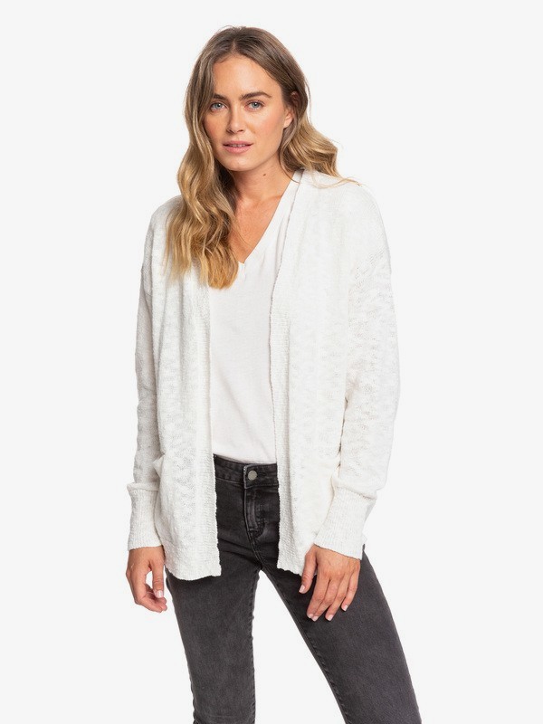 roxy, Valley Shades Cardigan, SNOW WHITE (wbk0) 0 Valley Shades Cardigan White ERJSW03330 Roxy