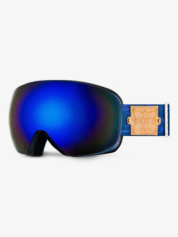 roxy, Popscreen - Snowboard Goggles, BLUE PRINT (bsq0) 0 Popscreen - Snowboard Goggles Blue ERJTG03002 Roxy