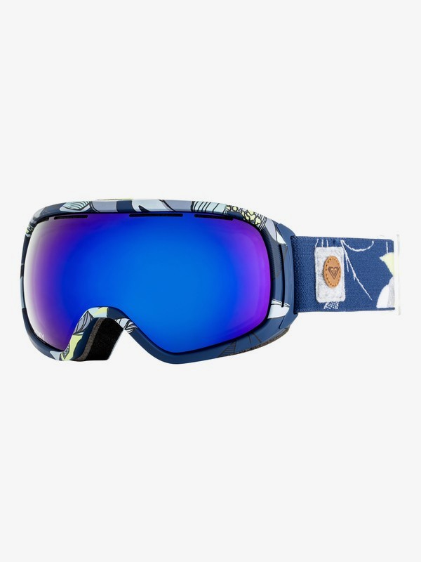 roxy, Rockferry - Masque de ski/snowboard pour Femme, CROWN BLUE_BOLD PETAL (bqy8) 0 Rockferry - Masque de ski/snowboard pour Femme Bleu ERJTG03055 Roxy