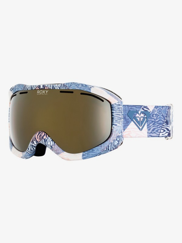 roxy, Sunset Art Series - Masque de ski/snowboard pour Femme, POWDER BLUE_ANIMAL GEO (bgb2) 0 Sunset Art Series - Masque de ski/snowboard pour Femme Bleu ERJTG03065 Roxy