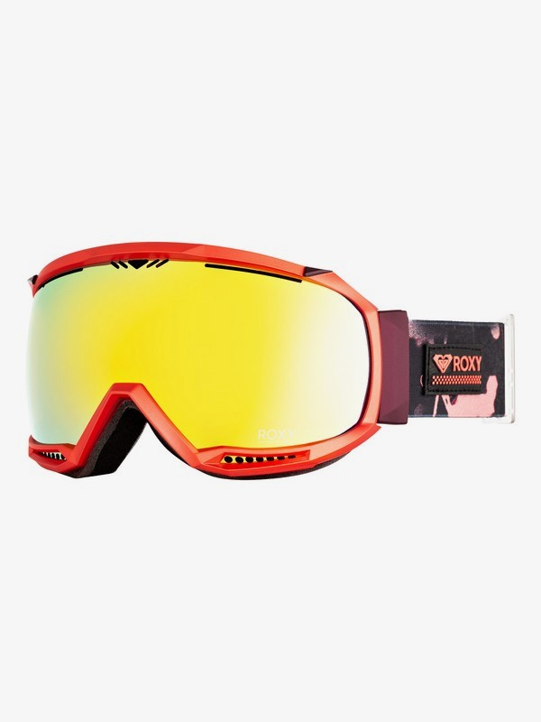 roxy, Hubble Snowboard/Ski Goggles, TRUE BLACK POPPY (kvj3) 0 Hubble Snowboard/Ski Goggles Black ERJTG03084 Roxy