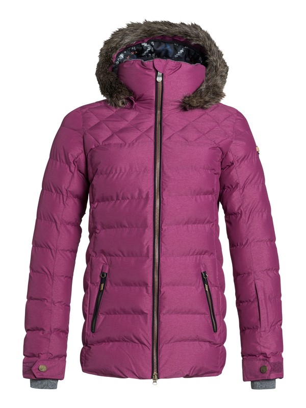 roxy, Quinn Snow Jacket, MAGENTA PURPLE (mrr0) 0 Quinn Snow Jacket Pink ERJTJ03022 Roxy