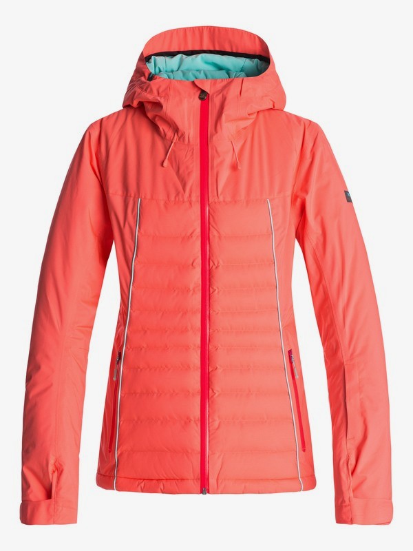 roxy, Tracer - Chaqueta Para Nieve para Mujer, NEON GRAPEFRUIT (nkn0) 0 Tracer - Chaqueta Para Nieve para Mujer Naranja ERJTJ03106 Roxy